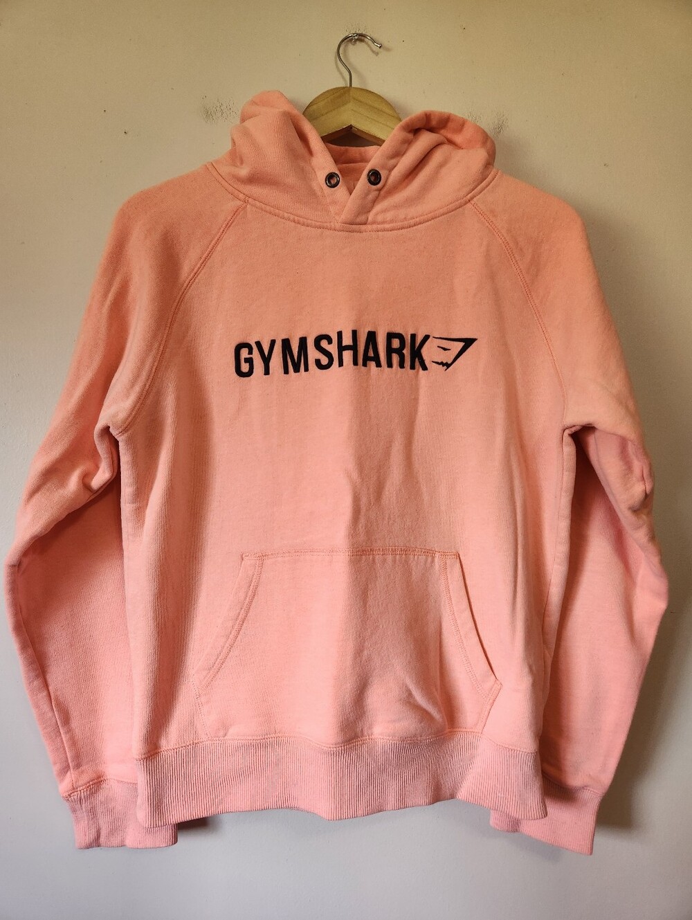 Gymshark Apollo Hoodie Salmon Pink Visionary Heavyweight Size M EUC Gym Workout
